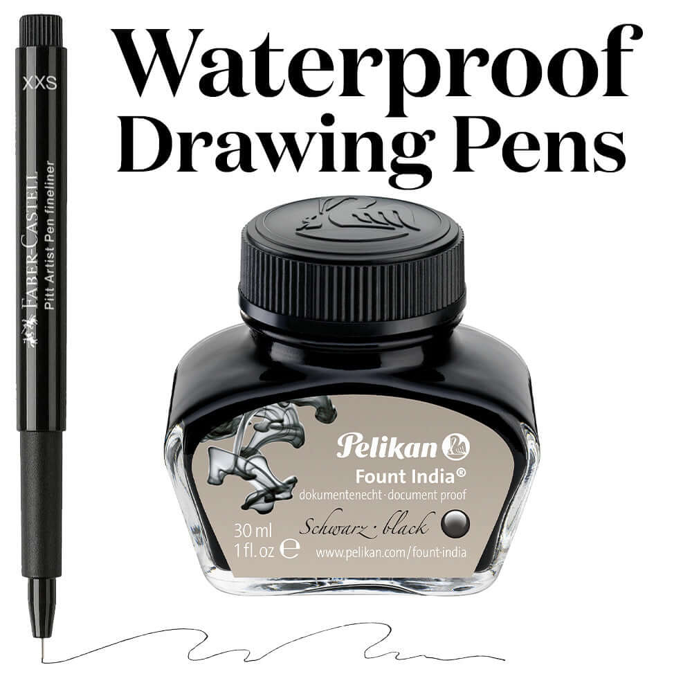 STA Black Pigment Fineliner Ink Micro Pens Waterproof - 51