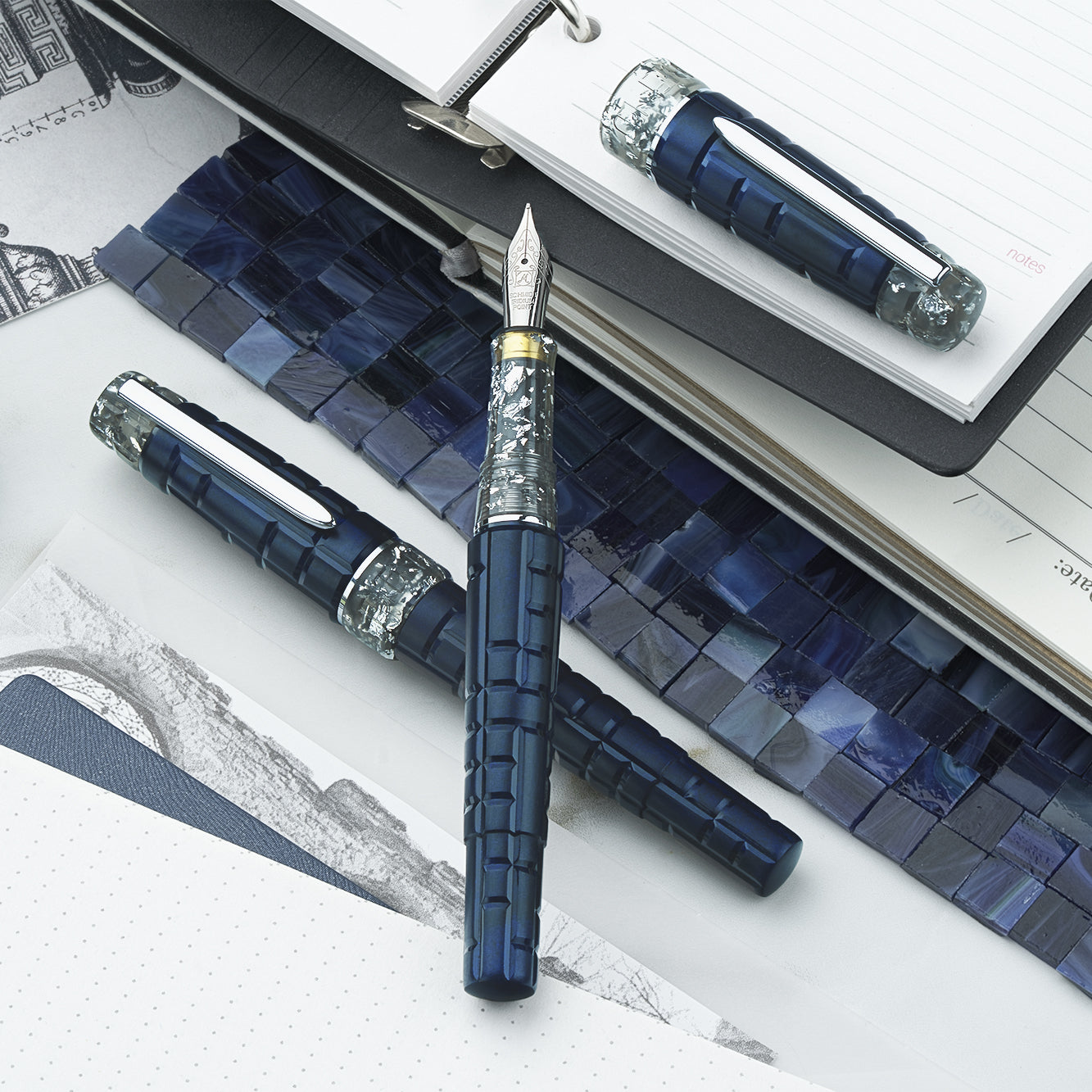 Benu Tessera Fountain Pen Galena