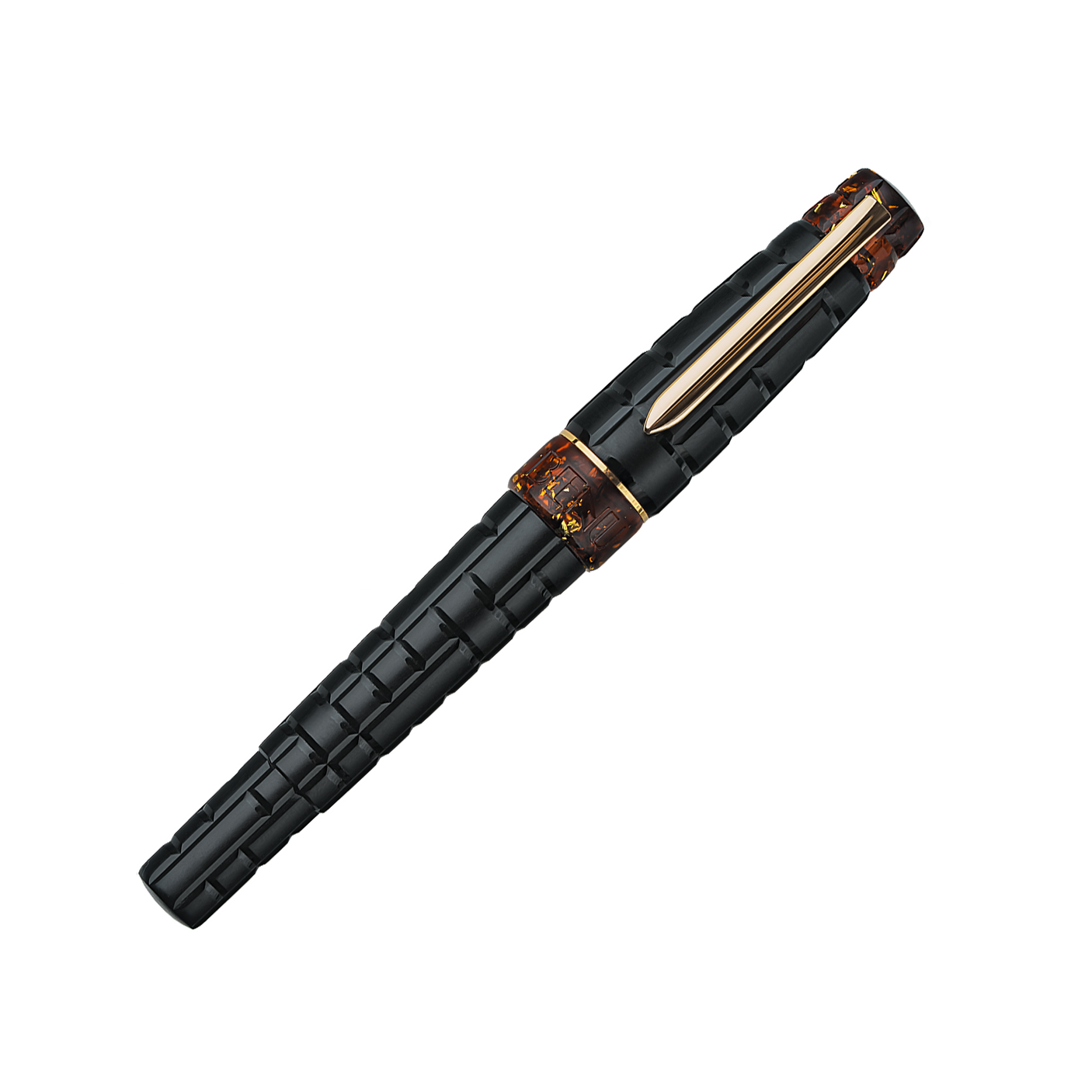 Benu Tessera Fountain Pen Black Amber