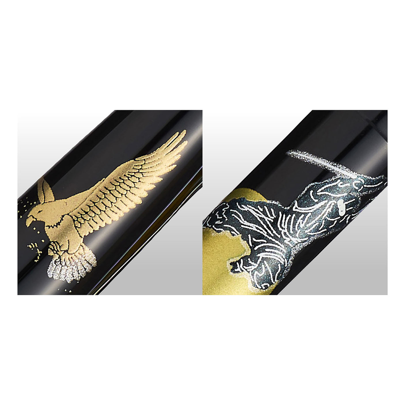 Sailor 1911 2nd Edition Ninja Yuubi Maki-e Fountain Pen Katana 14K Nib