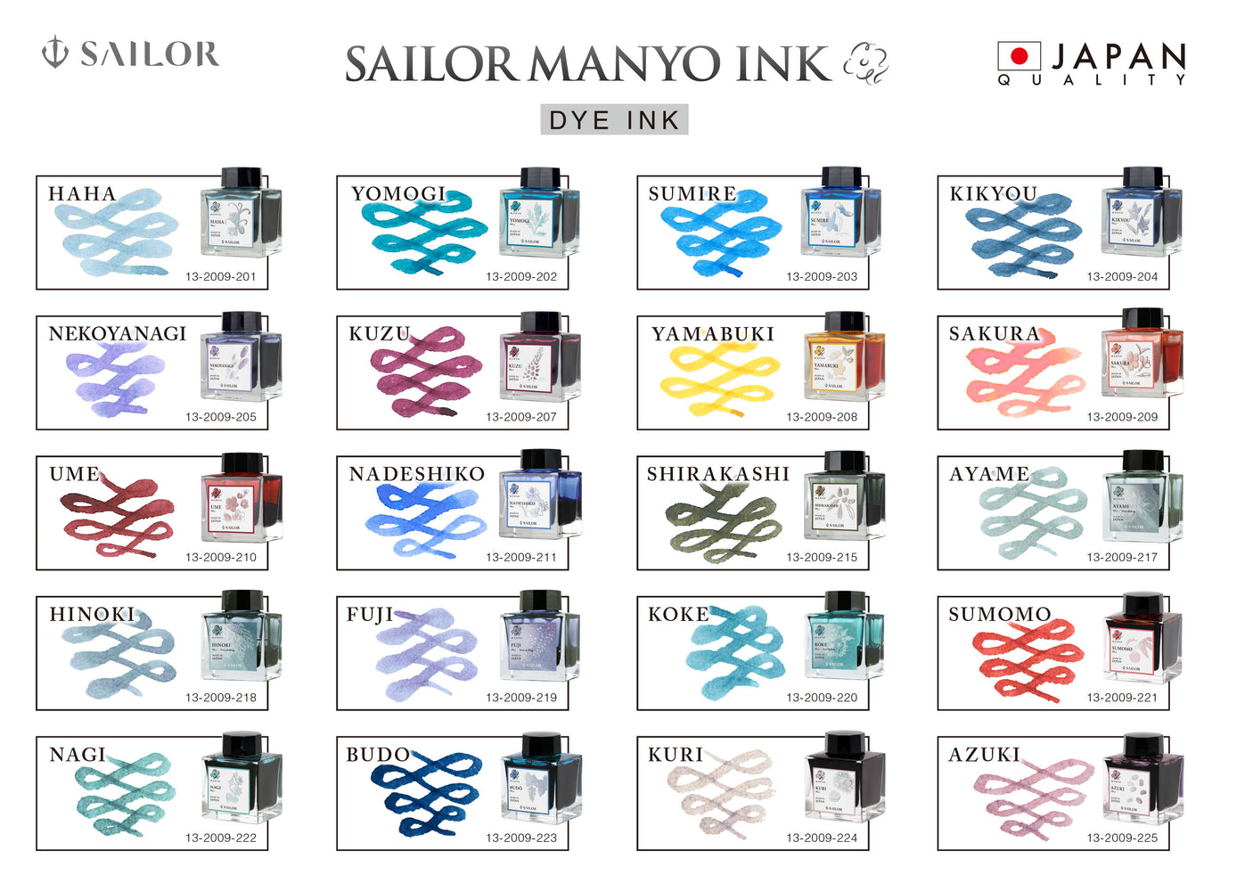 Sailor Manyo Bottled Ink