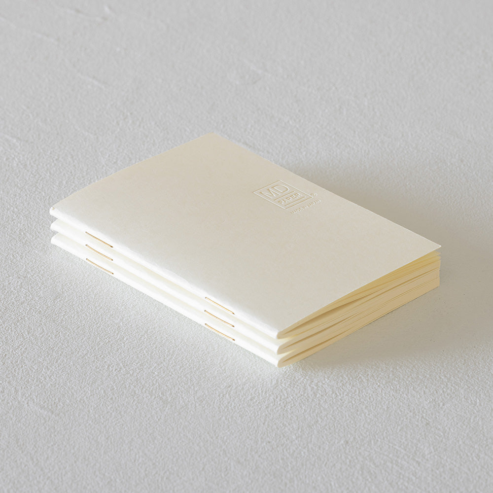 Midori MD Notebook Light A7 Plain Pages Pack of 3