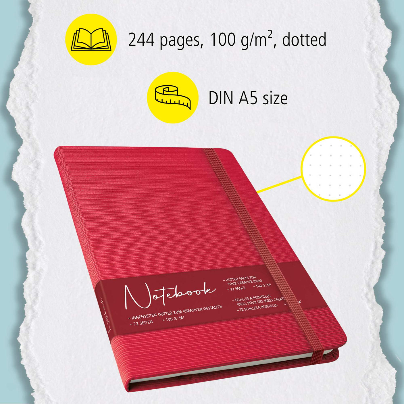 ONLINE Eleganza Notebook Ballpoint and Case Writing Set Red