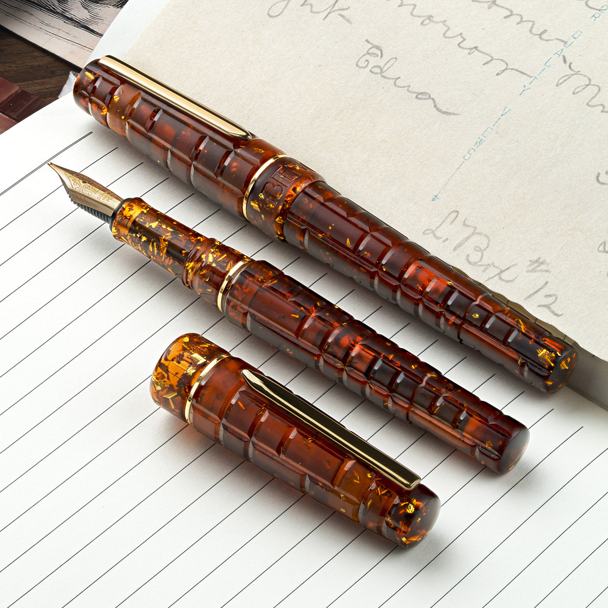 Benu Tessera Fountain Pen Sunstone