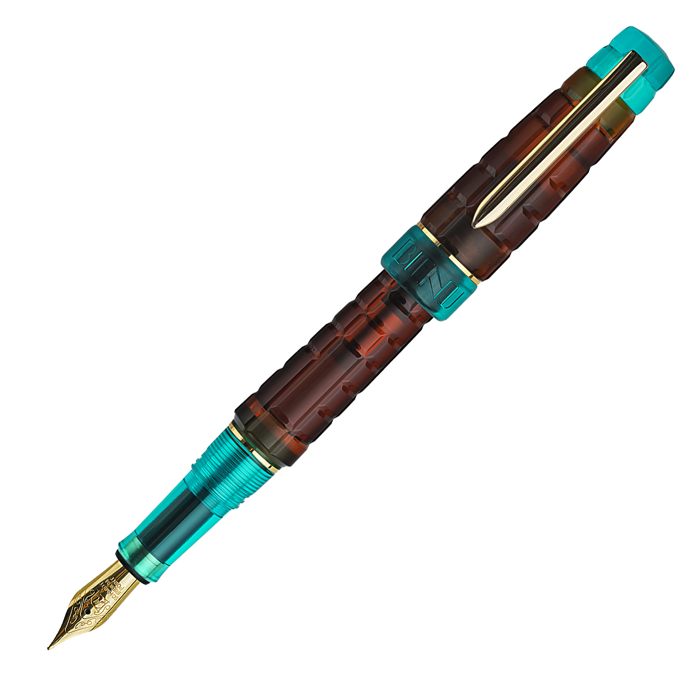 Benu Tessera Fountain Pen Ribbon Turquoise
