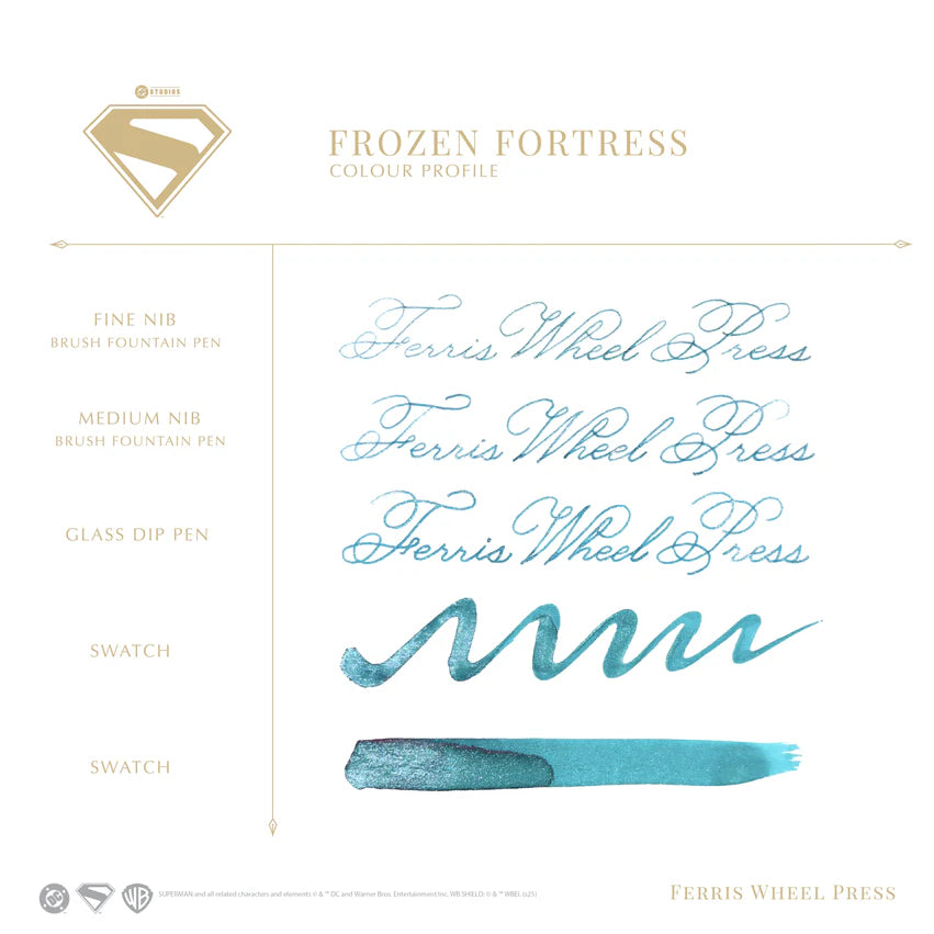 Ferris Wheel Press Superman Fountain Pen Ink 28ml Frozen Fortress