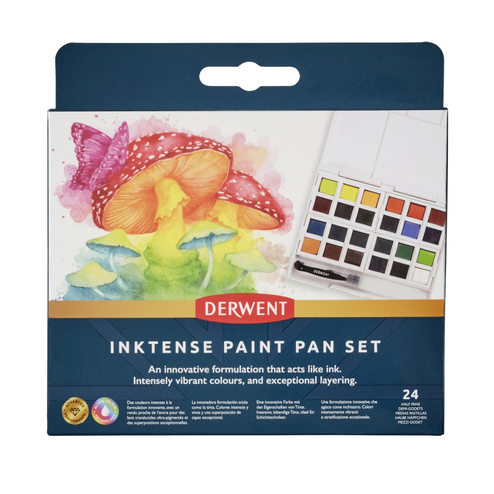 Derwent Inktense Paint Pan Set of 24