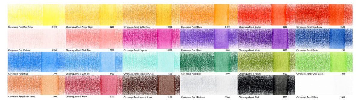Derwent Chromaqua Watercolour Pencil Tin of 24