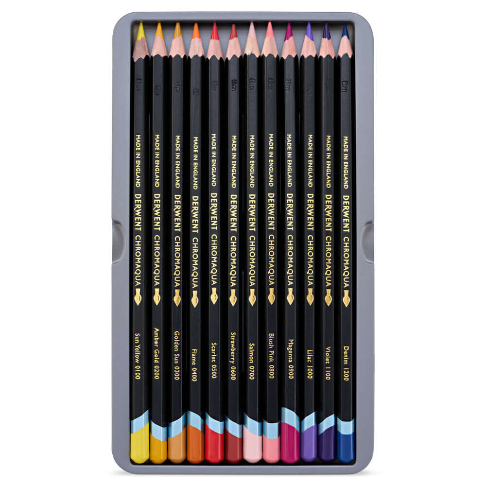 Derwent Chromaqua Watercolour Pencil Tin of 24