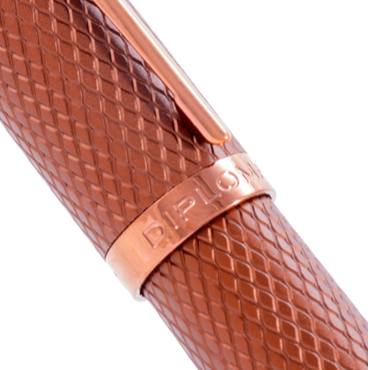 Diplomat Viper Guilloche Fountain Pen Brown