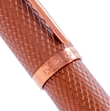Diplomat Viper Guilloche Rollerball Brown