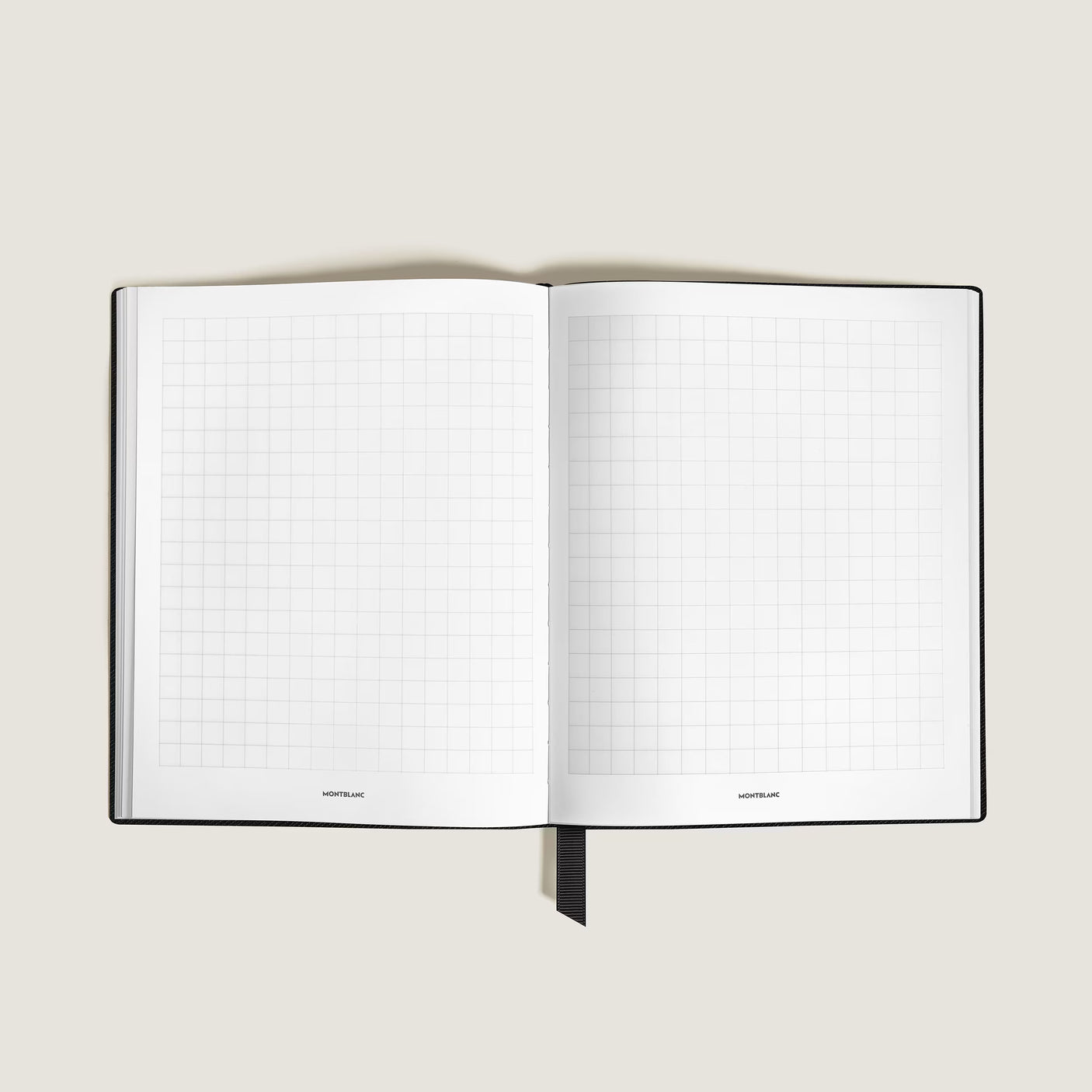 Montblanc Large Notebook Black Leather Squared