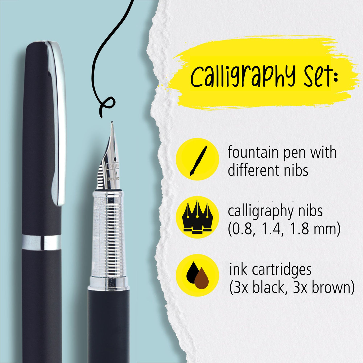 ONLINE Eleganza Metal Calligraphy Pen Gift Set