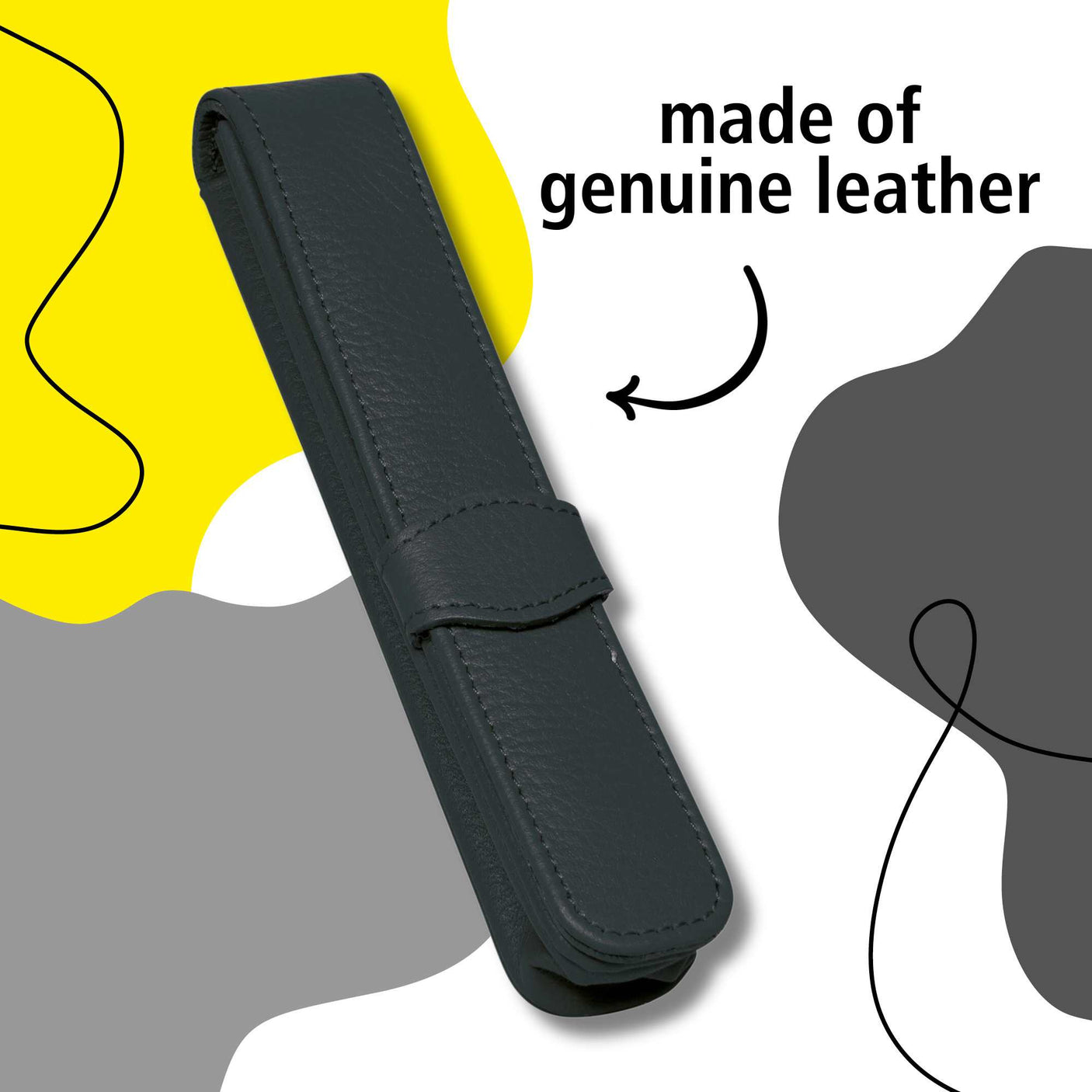 ONLINE Octopen Aluminum Ballpoint and Leather Case Gift Set Grey