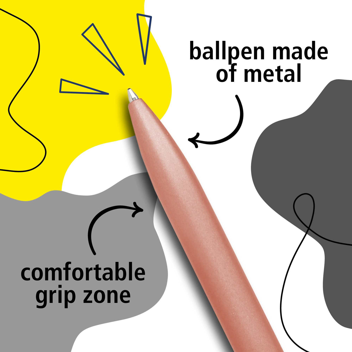 ONLINE Octopen Aluminum Ballpoint and Leather Case Gift Set Rose Gold