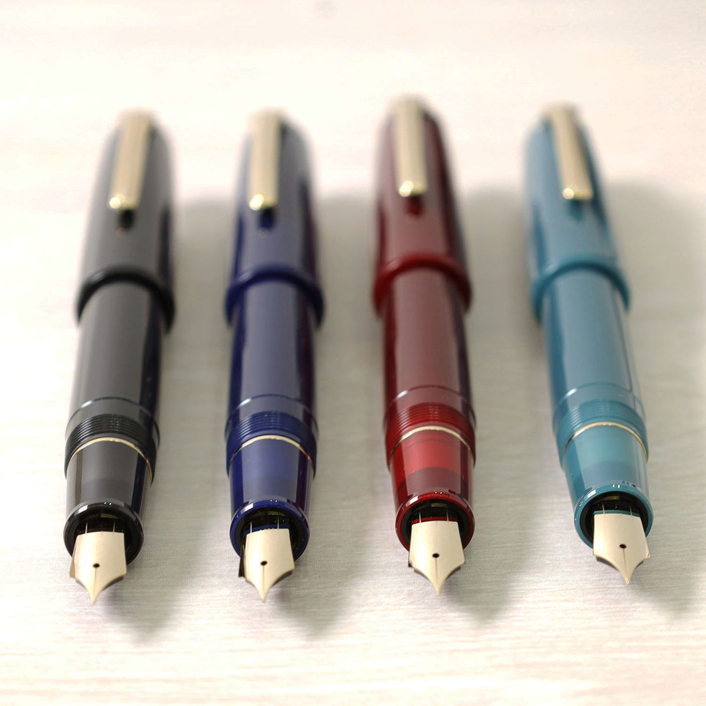 Sailor 1911 Large Casual Fountain Pen Muted Blue with Gold Trim Steel Nib