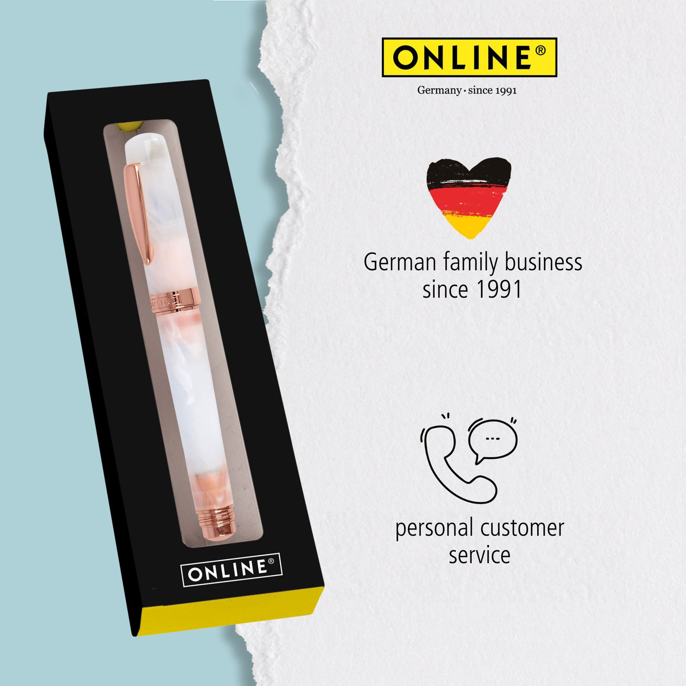 ONLINE Bohemian Art Fountain Pen White