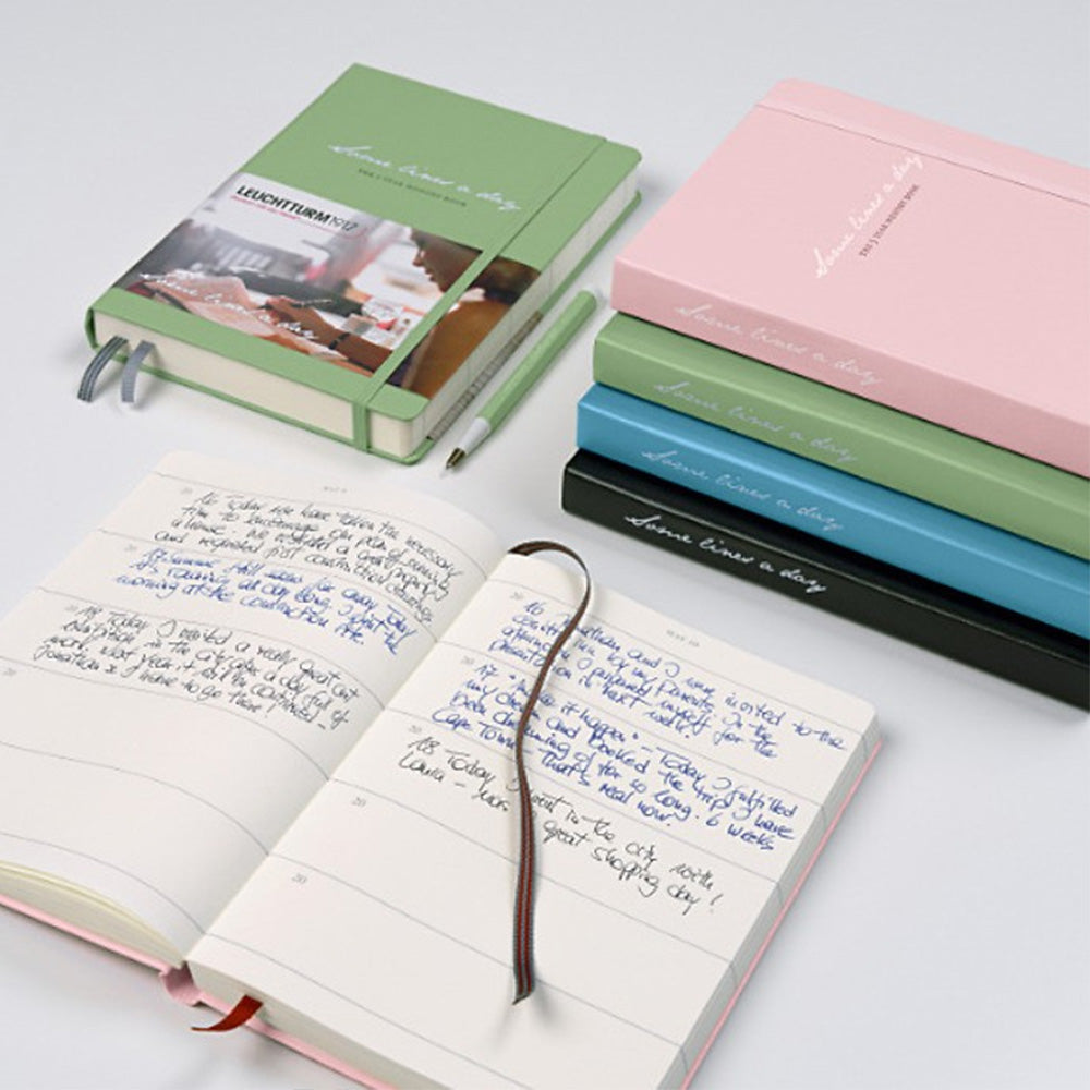 LEUCHTTURM1917 Some Lines A Day Five Year Memory Book Rising Sun