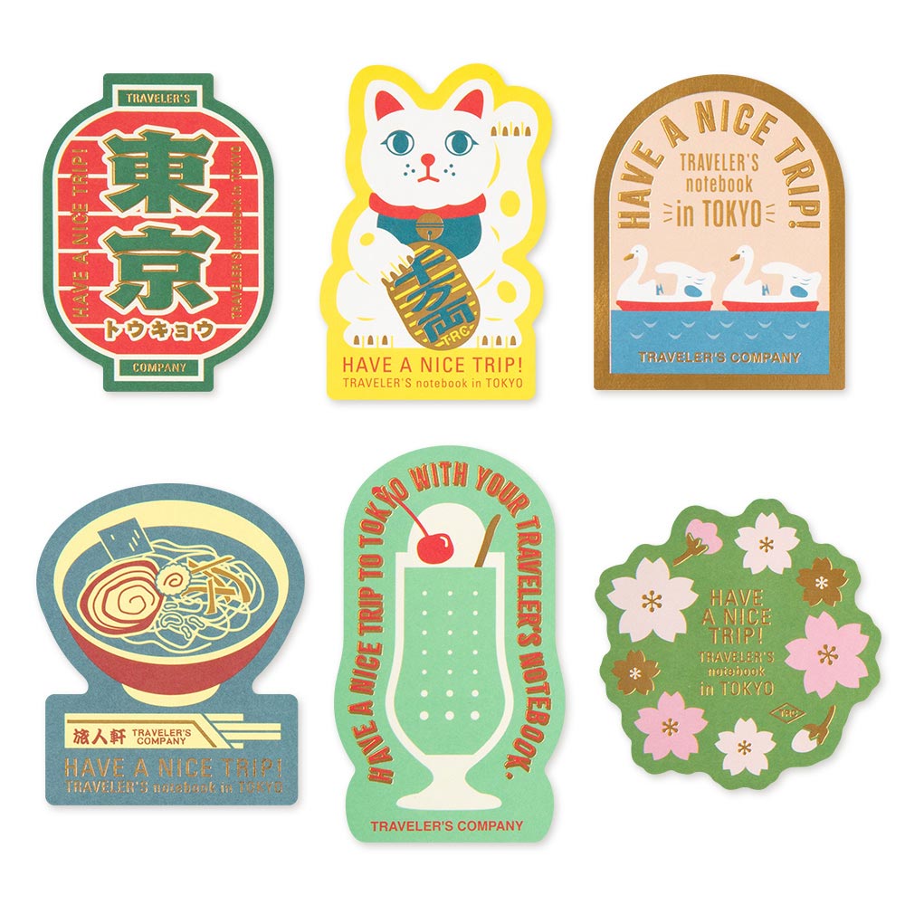 TRAVELER'S COMPANY Notebook Tokyo Sticker Set