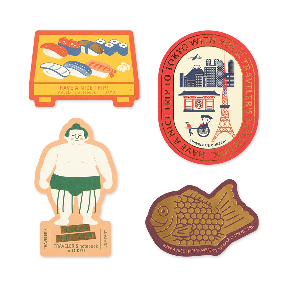 TRAVELER'S COMPANY Notebook Tokyo Sticker Set