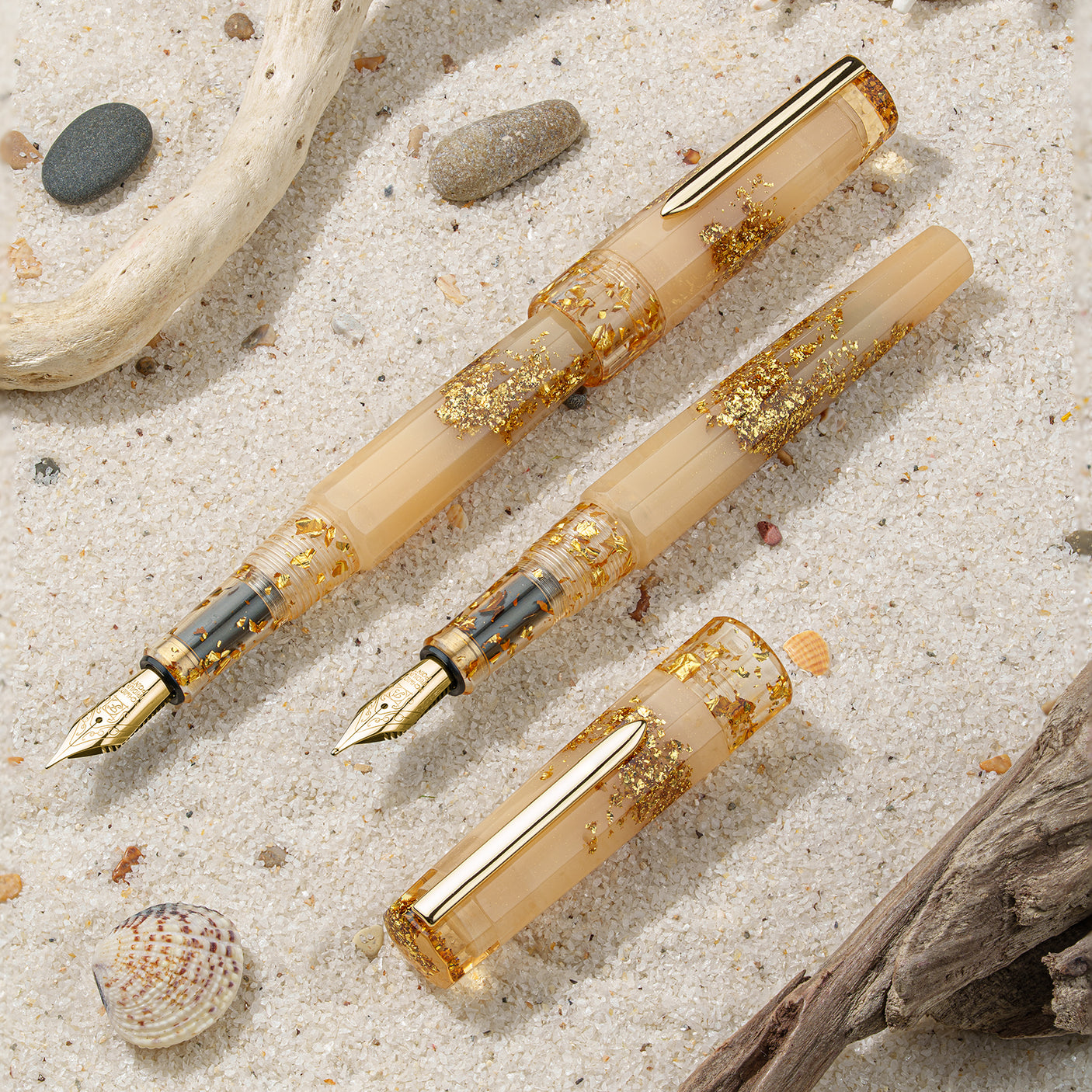 Benu Euphoria Fountain Pen Golden Beach