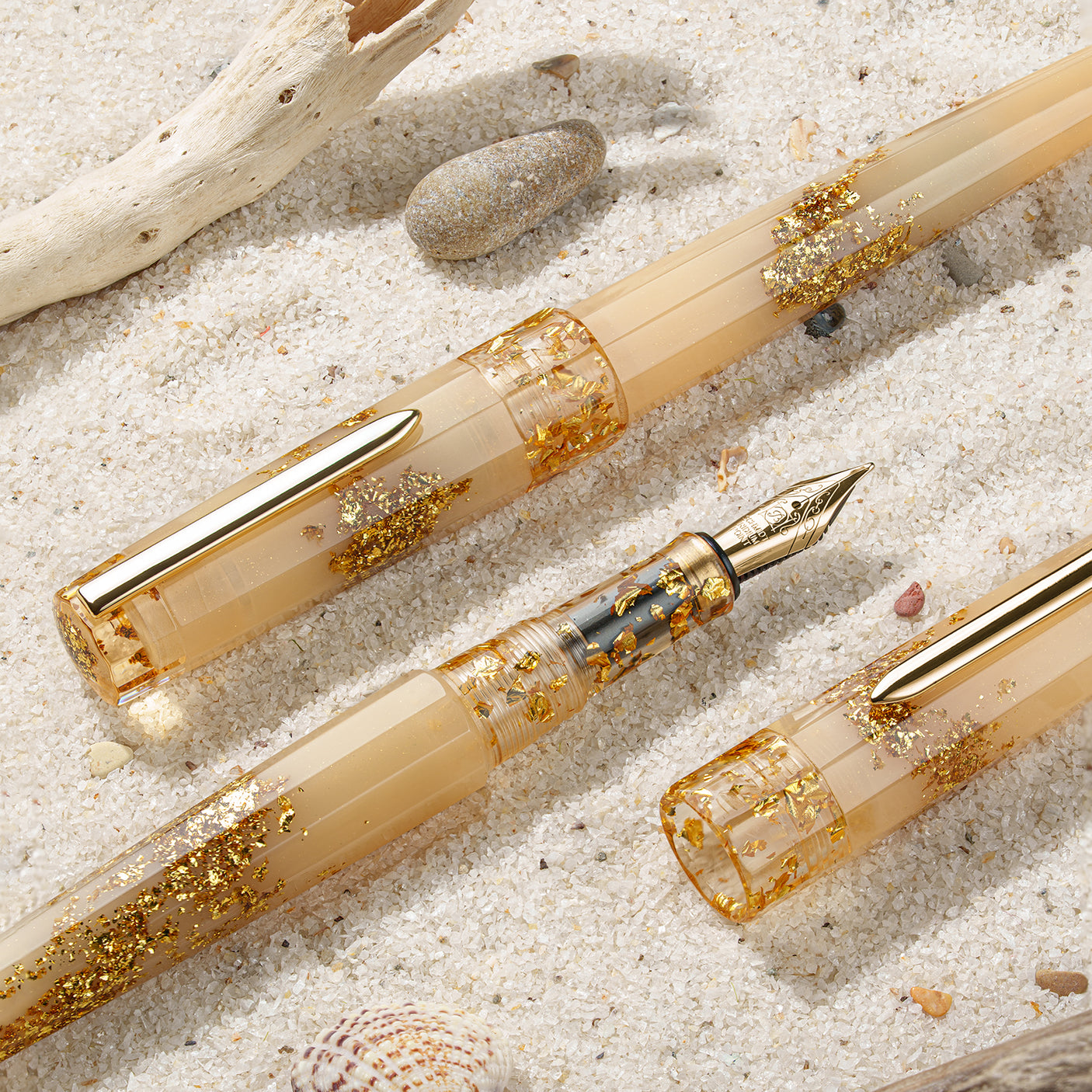Benu Euphoria Fountain Pen Golden Beach