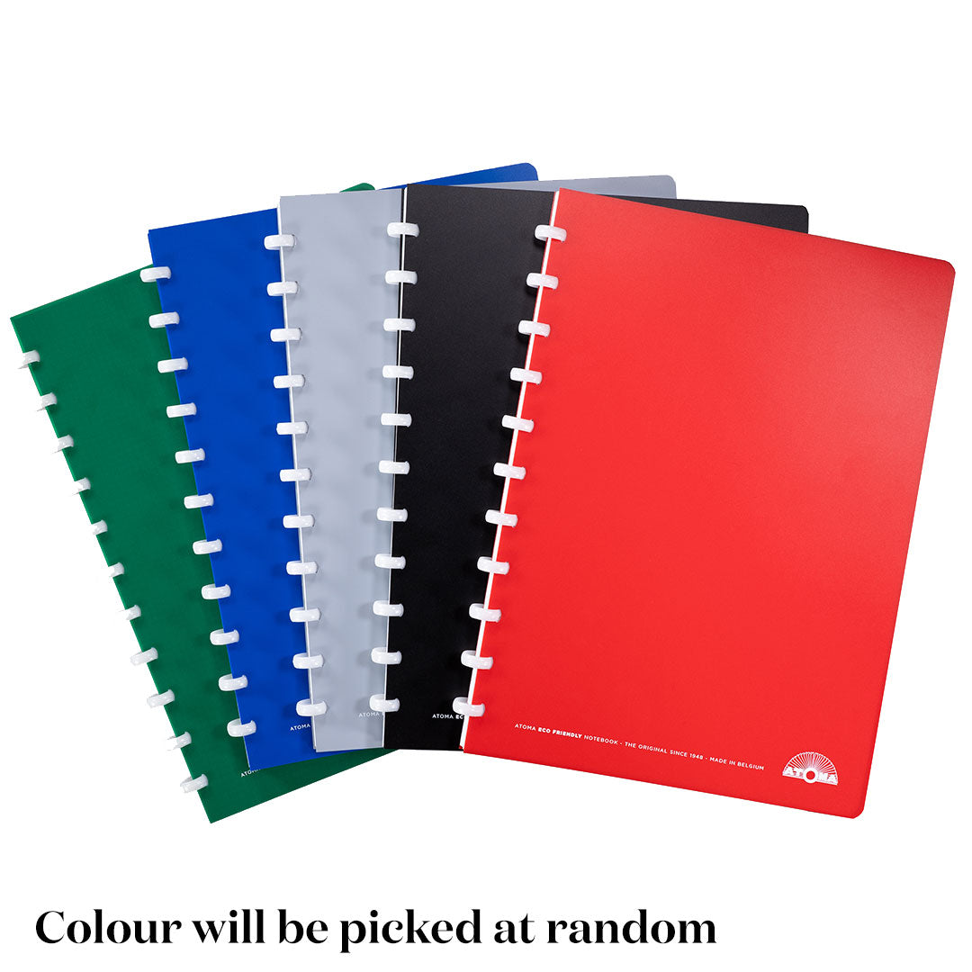 Atoma Eco Notebook Assorted Colours A4