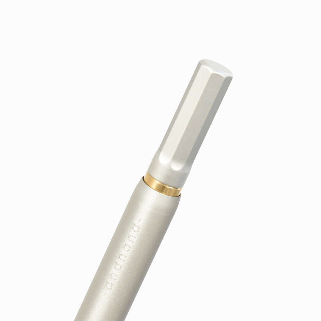 Andhand Method Mini Retractable Ballpoint Pen Silver by Andhand at Cult Pens