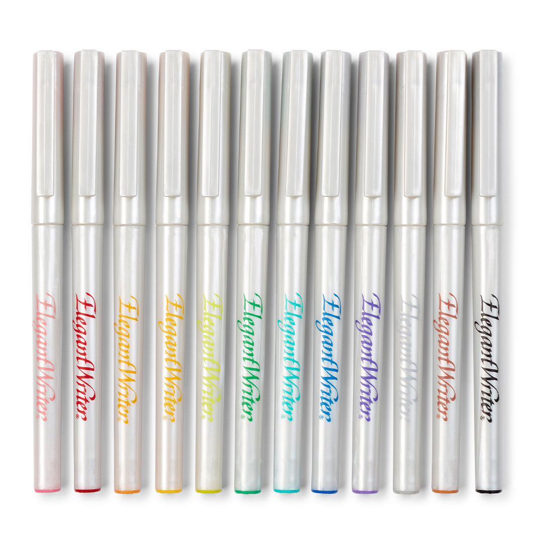 Speedball Elegant Writer Calligraphy Marker Set of 12 Assorted
