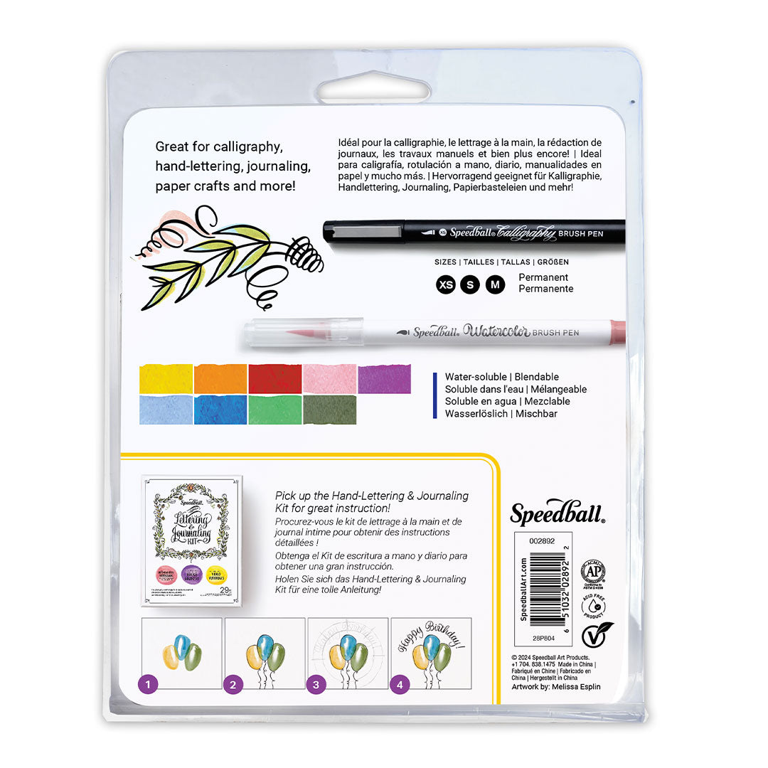 Speedball Hand-Lettering Brush Marker Set