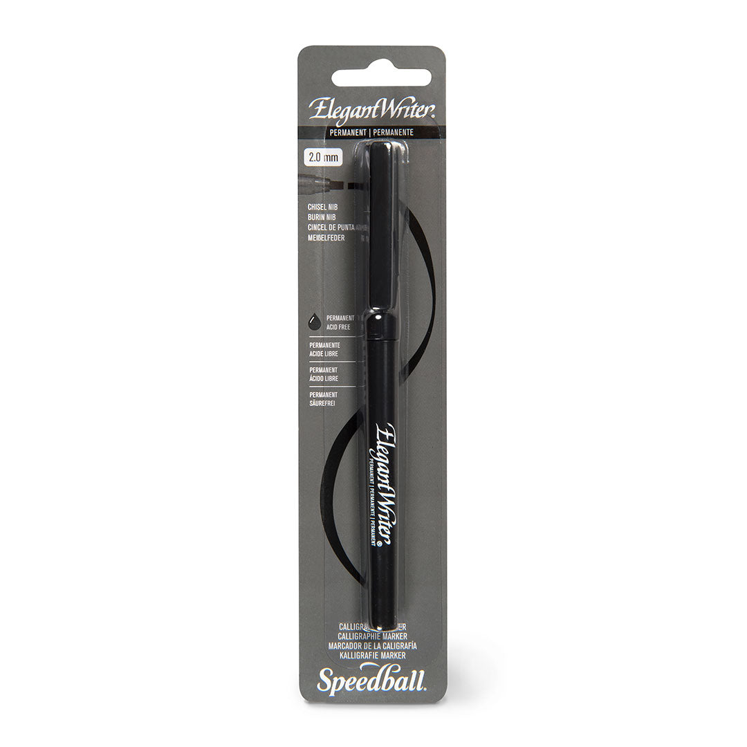 Speedball Elegant Writer Calligraphy Permanent Marker Black
