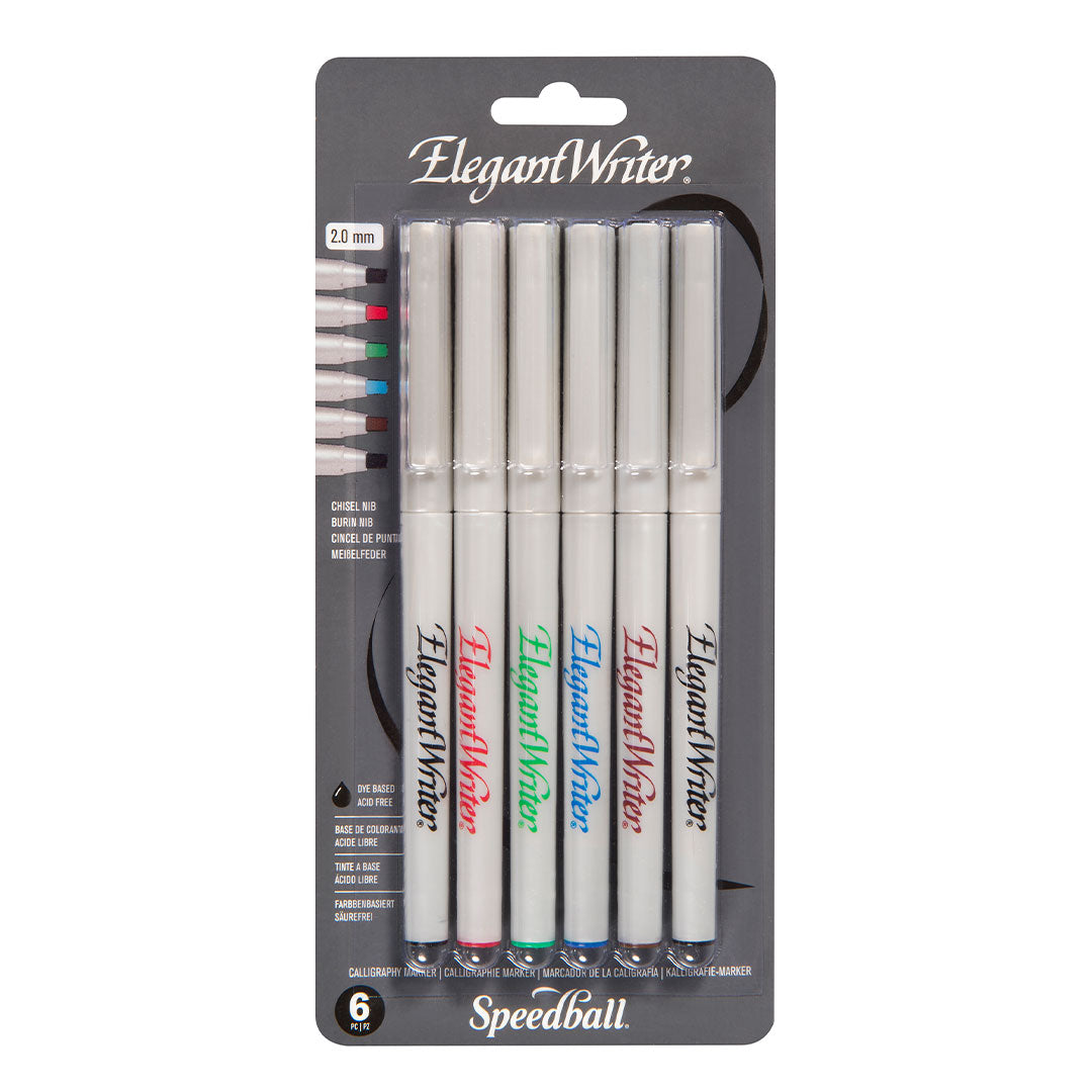 Speedball Elegant Writer Set of 6 Assorted