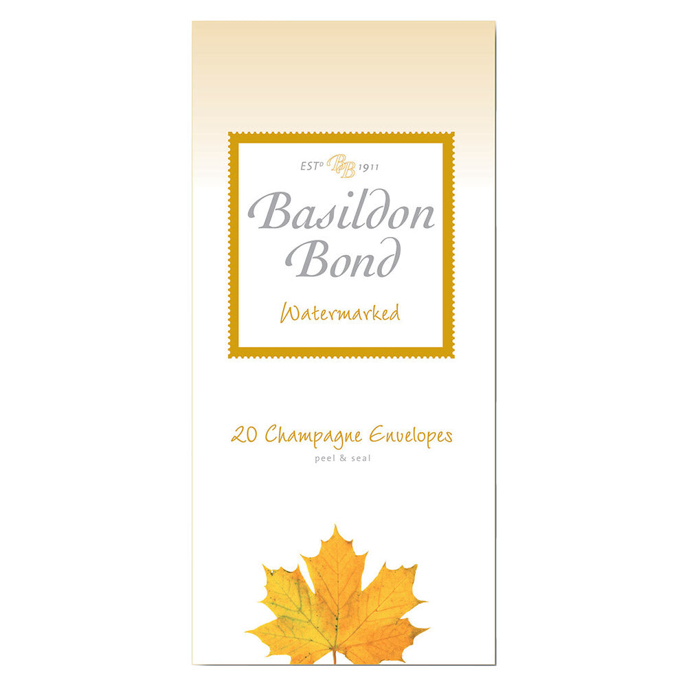 Basildon Bond Post Quarto Envelopes Pack of 20 Champagne