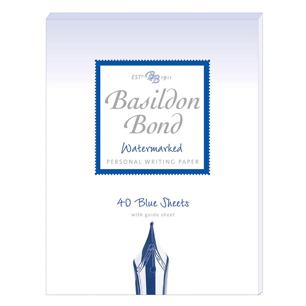 Basildon Bond Writing Paper Duke 90gsm 40 Sheets Blue
