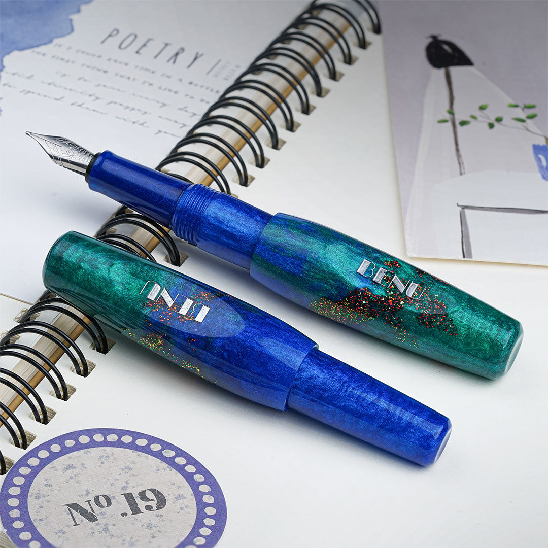 Benu Pixie Pocket Fountain Pen Emerald Sea