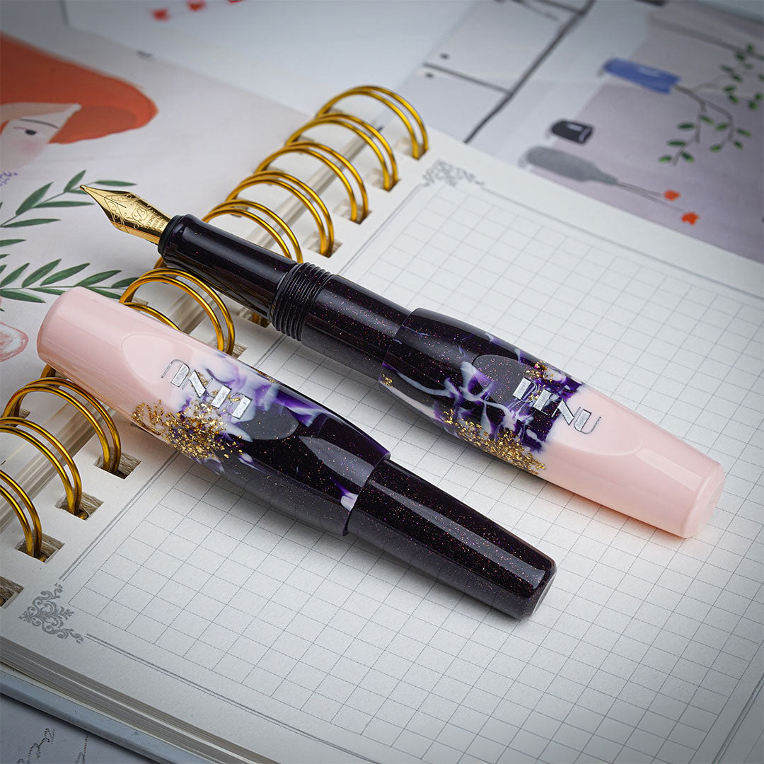 Benu Pixie Pocket Fountain Pen Plum Cream