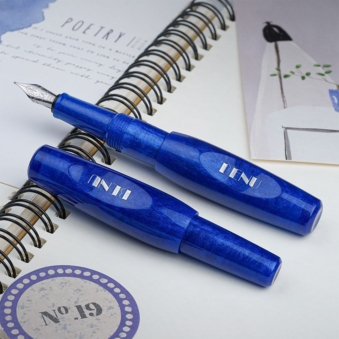 Benu Pixie Pocket Fountain Pen Royal Blue