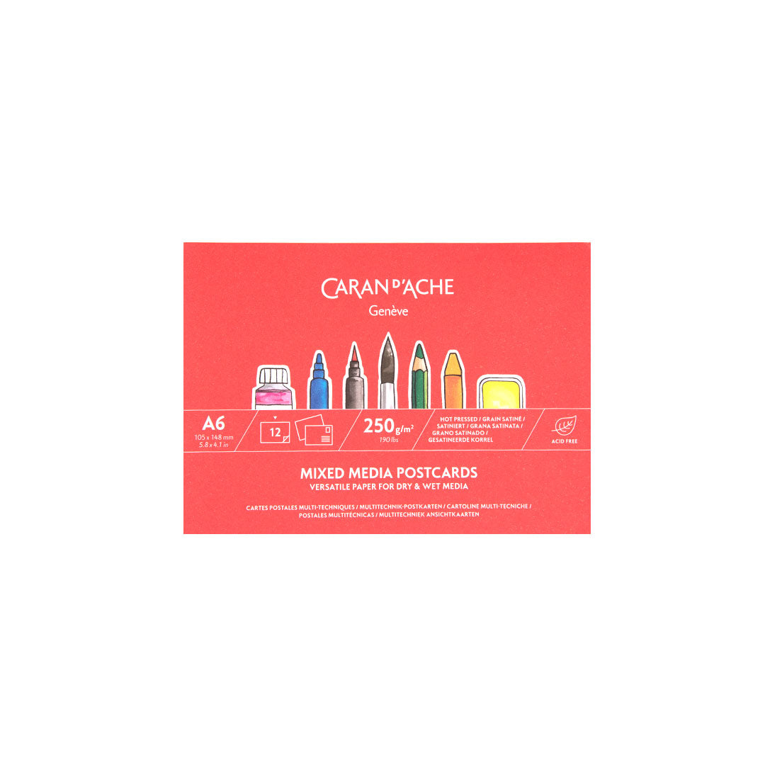 Caran d'Ache A6 Landscape Mixed Media Postcards