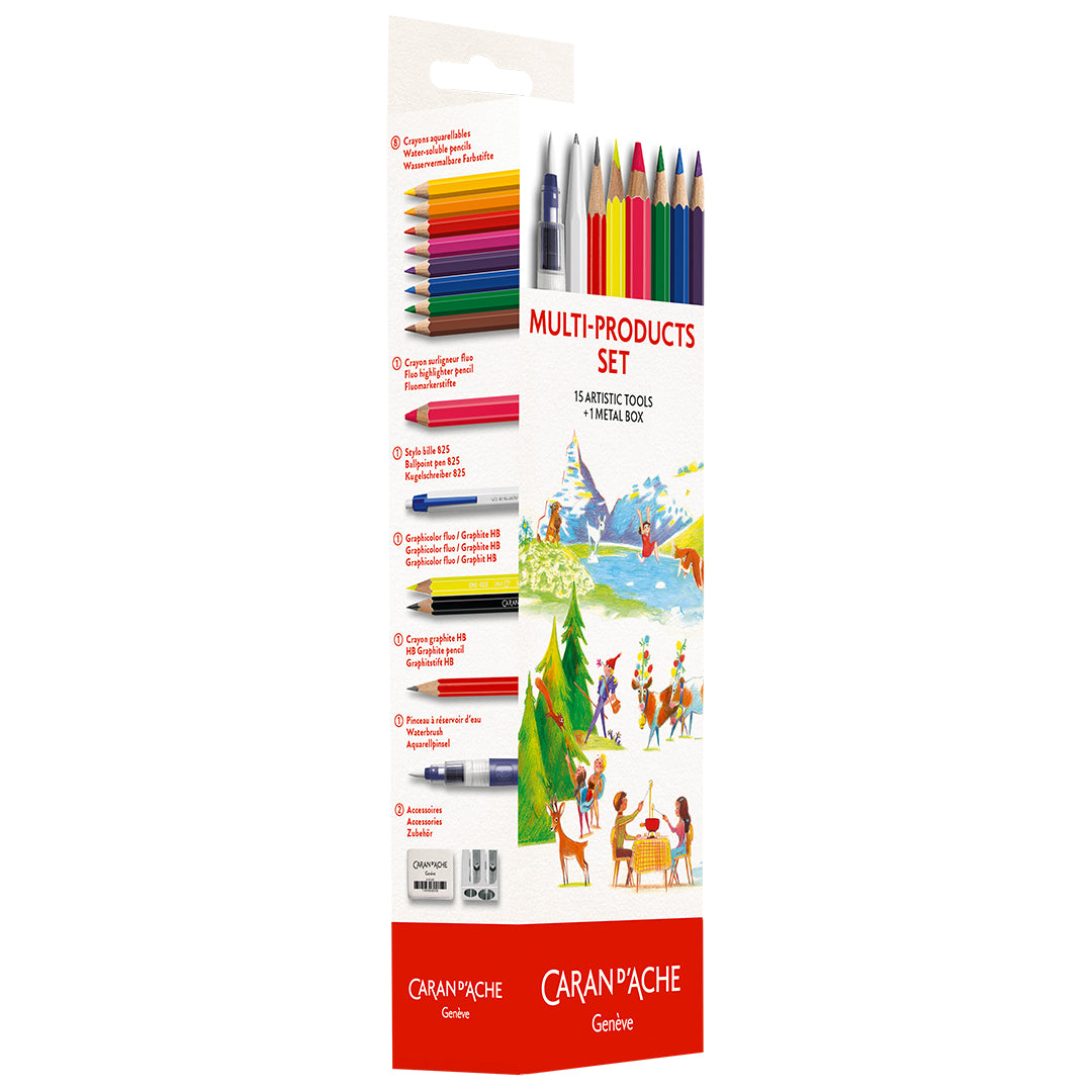 Caran d'Ache Back to School 16-Piece Multiproduct Set
