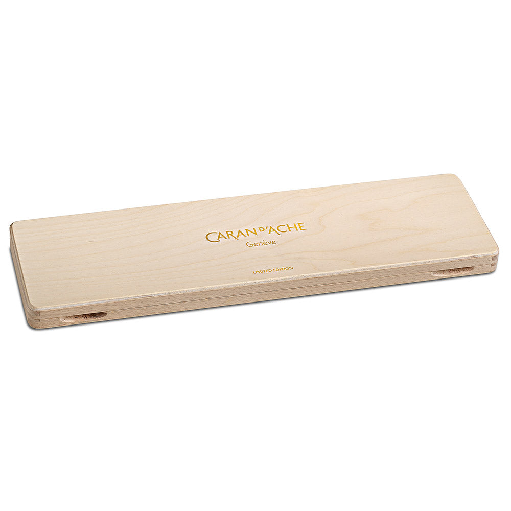 Caran d'Ache Neocolor II Water Soluble Wax Pastels 50 Years Special Edition Wooden Box of 50 Colours