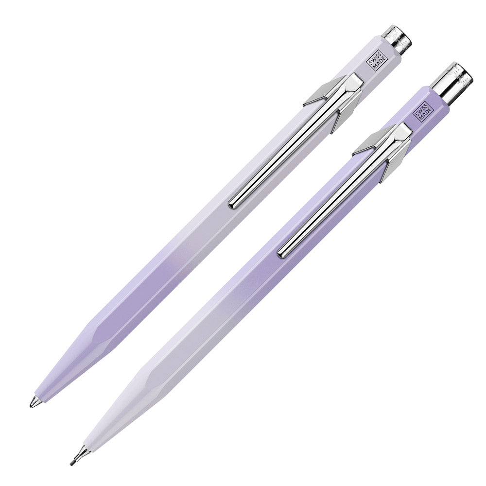 Caran d'Ache Special Edition 849 Ballpoint Pen & 844 Mechanical Pencil 0.5mm Set Blooming Lavender
