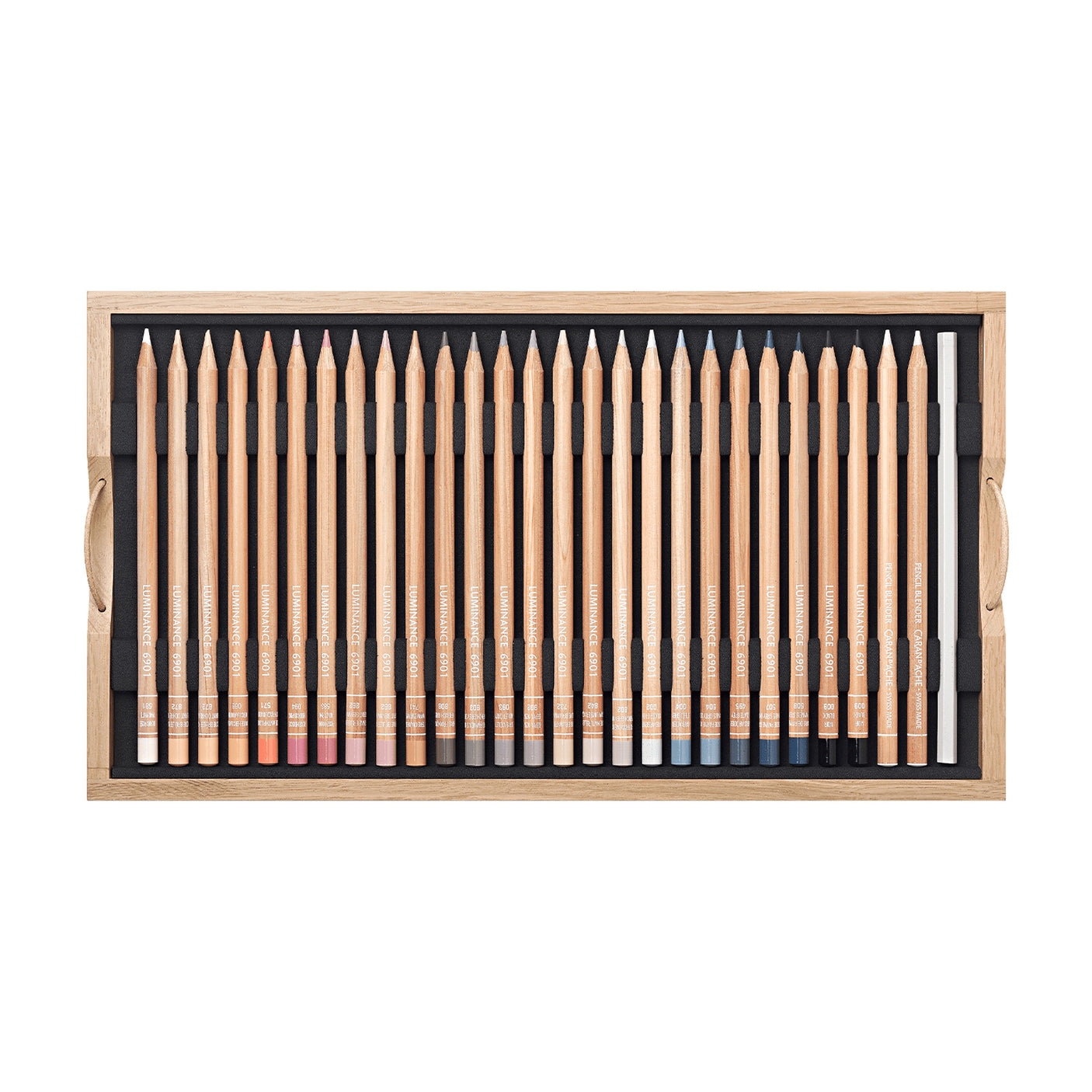 Caran d'Ache Luminance 6901 Luxury Wooden Box with 100 Pencil Set