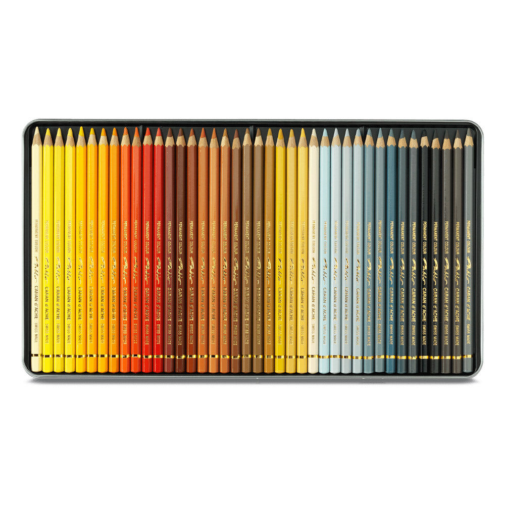 Caran d'Ache Pablo Artists Permanent Colour Pencil Assorted Tin of 120
