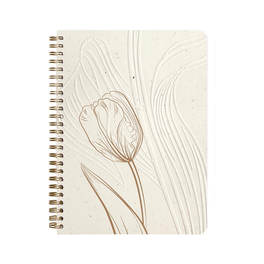 Clairefontaine Tulip Paper Wirebound Notebook A5
