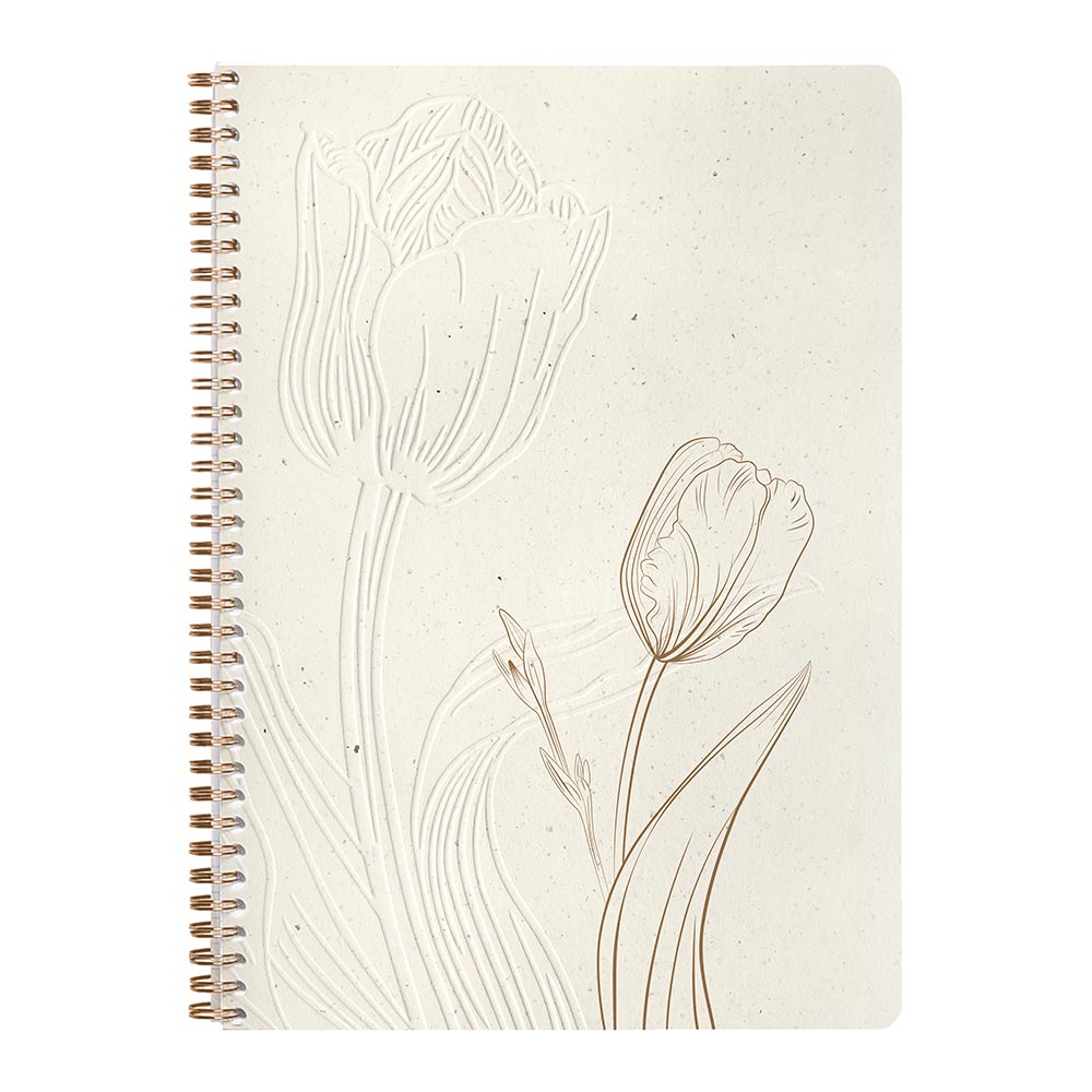 Clairefontaine Tulip Paper Wirebound Notebook A4