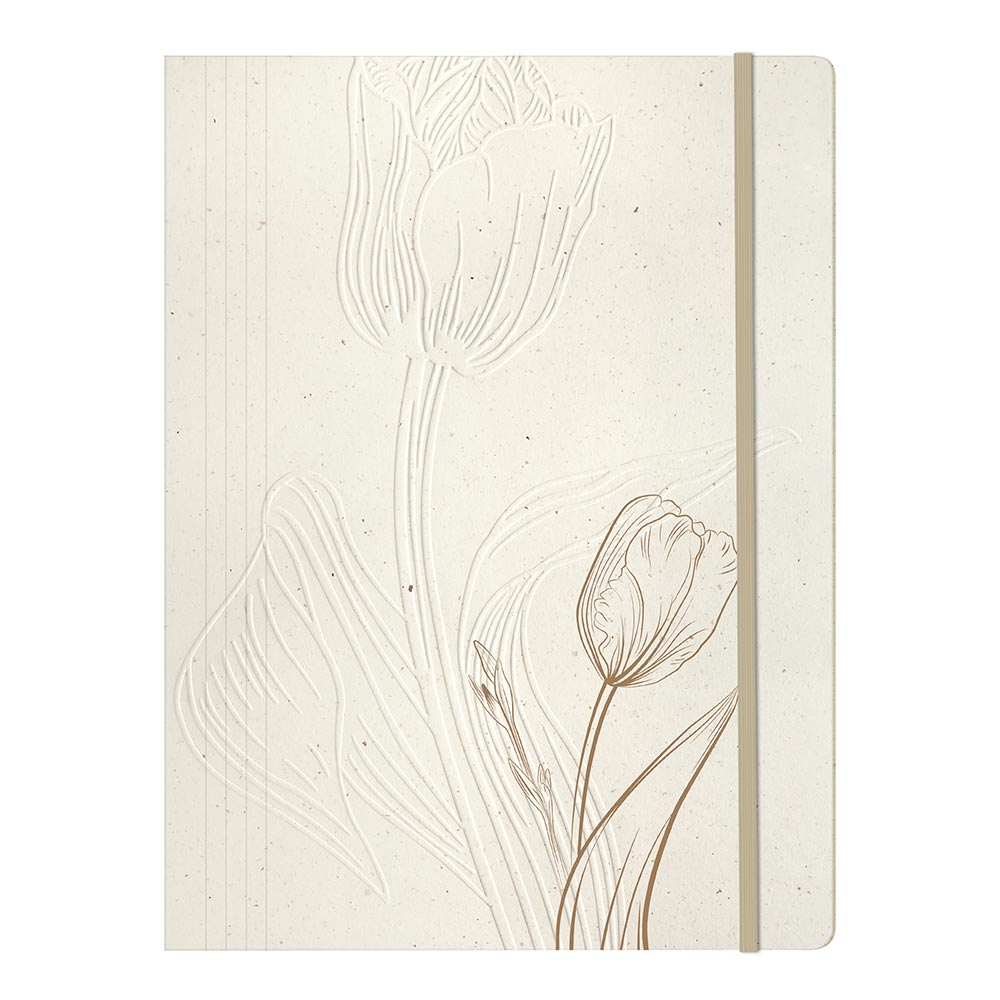 Clairefontaine Tulip Paper Elastic Folder 24x32cm