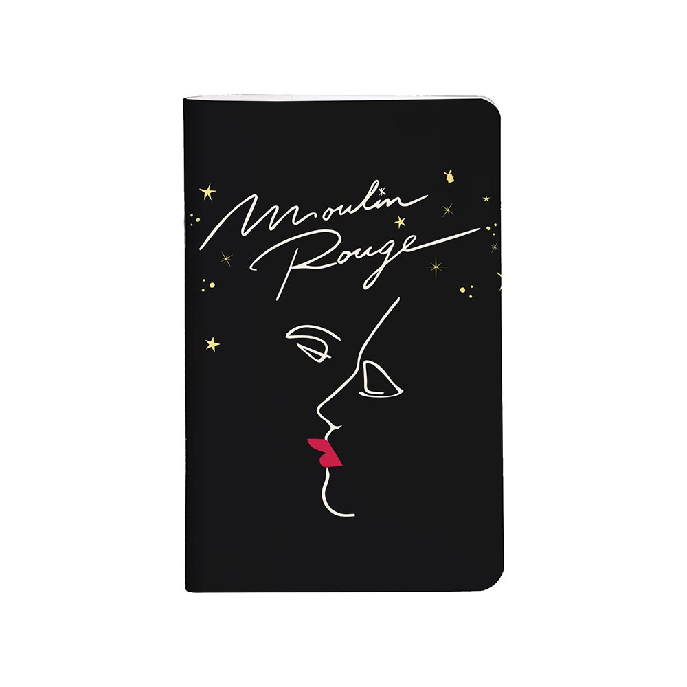 Clairefontaine Moulin Rouge Stapled Notebook Sewn On Spine 75x12cm