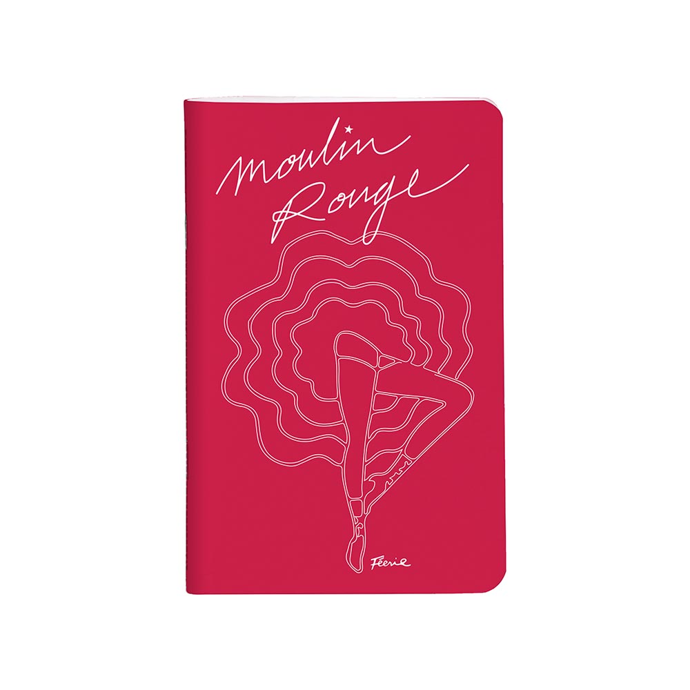 Clairefontaine Moulin Rouge Stapled Notebook Sewn On Spine 75x12cm