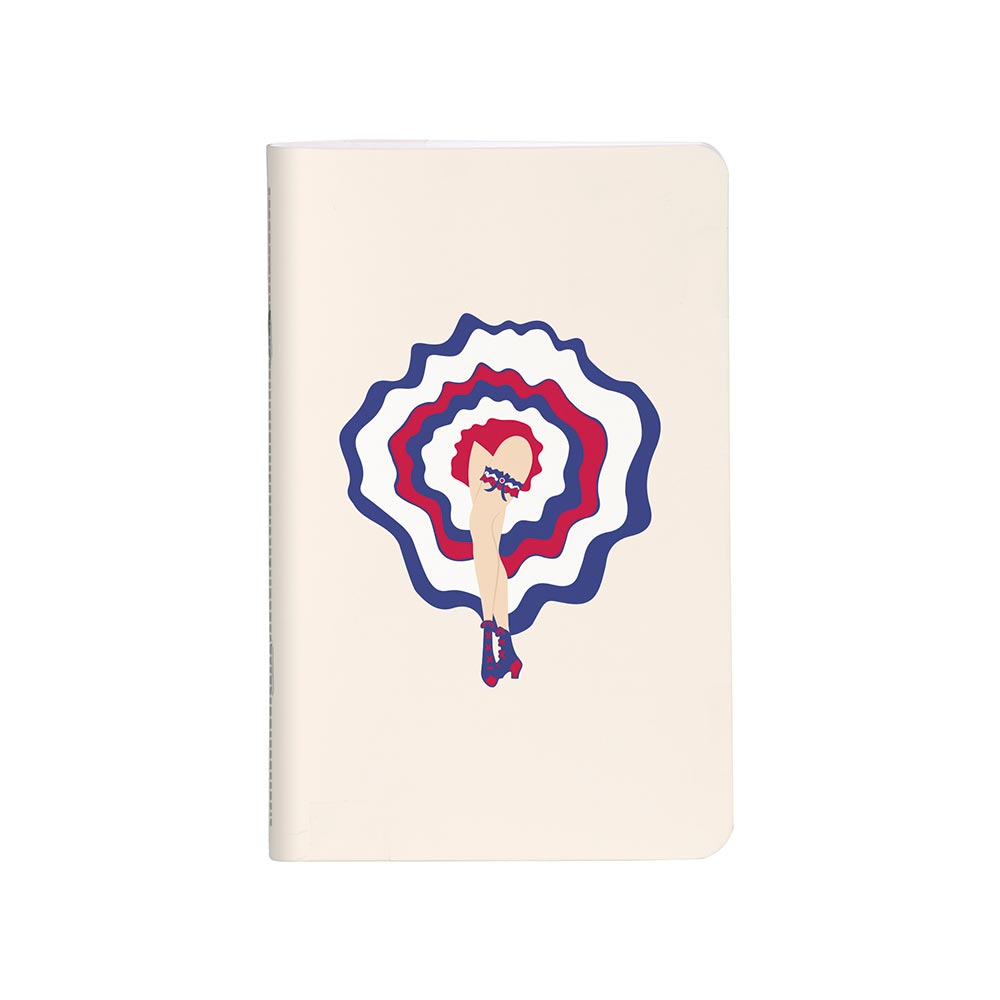 Clairefontaine Moulin Rouge Stapled Notebook Sewn On Spine 75x12cm