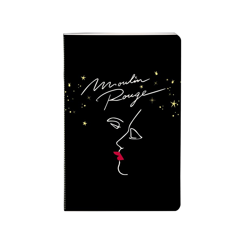 Clairefontaine Moulin Rouge Stapled Notebook Sewn On Spine 11x17cm